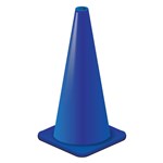 28in Blue PVC Traffic Cone