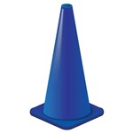 28in Blue PVC Traffic Cone