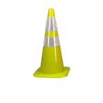 Cone PVC 28in Yellow w/6in upper and