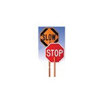 Paddle, Stop/Slow Plastic 24in Silk-