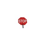 Stop/Slow paddle,HI sheeting,9in handle