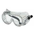 Economy Goggle, Perforated Frame, Clear