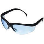 Safety Glasses Black Frame Blue Lens