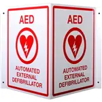 AED 3-D Wall Sign & Cabinet/Door Decals