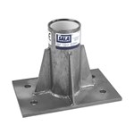 DAVIT BASE,FIXED CONCRETE,SS,CE