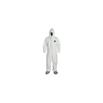 Tyvek Coverall, Hood & Boots, White, 3X