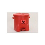 Safety Biohazard Waste Can 10 Gal Red