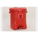 Safety Biohazard Waste Can 14 Gal Red