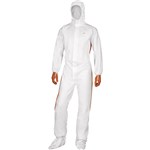 Coverall, DeltaPLus Disposable, WHT, 2X