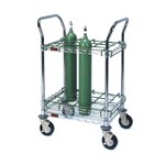 EMS Oxygen Cart Holds 12 D or E Cylinder