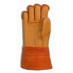 Linemans glove, buckskin, heavy, sz 9