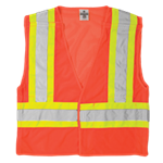 Contrasting Mesh Breakaway Vest, Orange