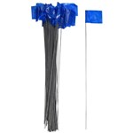 Wire marking flag BLUE 2.5inx3.5inx21in