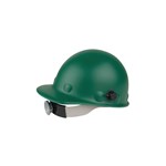 GREEN HARD HAT WITH RATCHET SUSPENSION