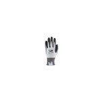 G-Tek, Gloves, WHT Knit W/GRY PU Palm