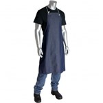 Apron, Cotton Blue Denim, Bib Style,