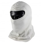 Nomex Hood, Slit-Eye With Bib, White,