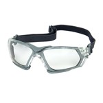 Rimless Safety Glasses w/Gray Frame