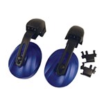 Helmet Mounted Ear Muffs, Blue, NRR 21