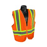 X-Back Vest, Orange Mesh, Class 2, 4X