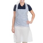 Disposable Apron, White 2Mil 100/Bx