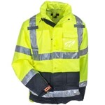 Icon Class3 Rainjacket,Fluor Yel-Grn, 2X