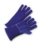 Blue Welders Reinforced Thumb Kevlar Sew