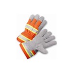 High-Viz Split Cowhide Leather Palm, LG